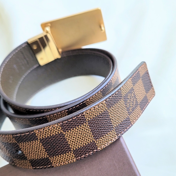 💫LOUIS VUITTON DAMIER REVERSIBLE INVENTEUR BELT💫 - Picture 5 of 6